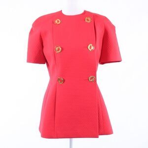 Ilie Wacs light red textured jacket 8